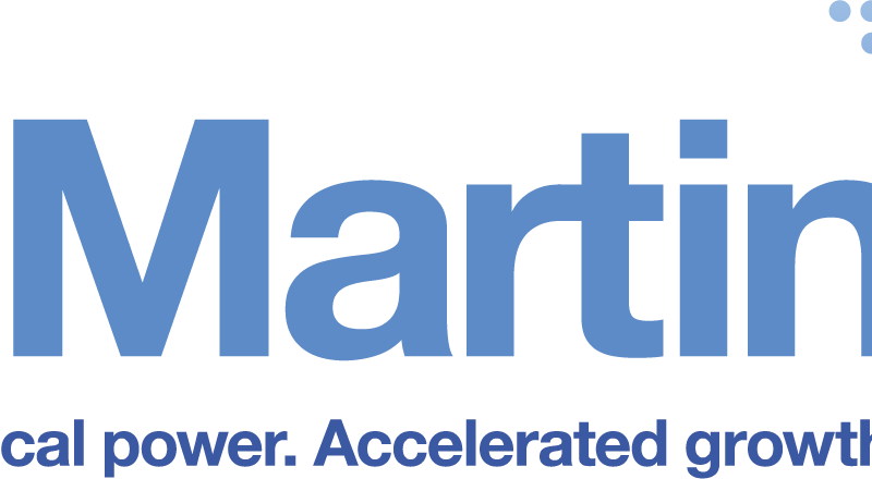 JDMartin logo with tagline and blue swoosh